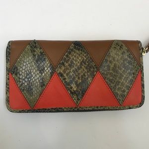 Juicy Couture Orange Snakeskin Wallet